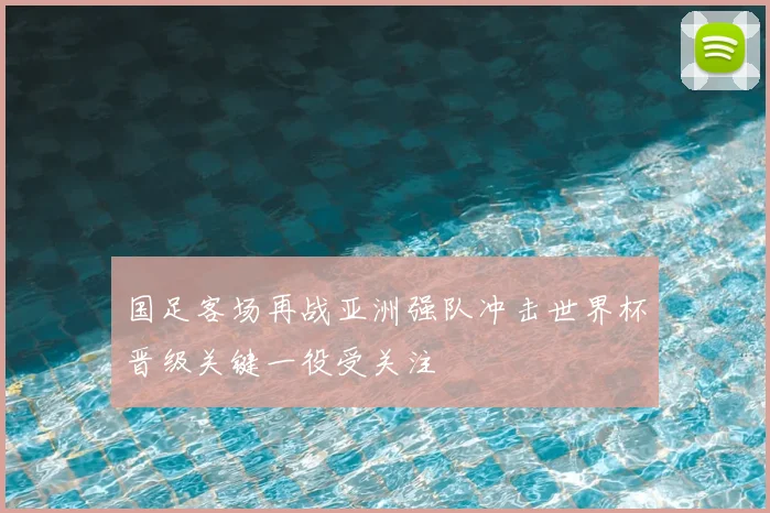国足客场再战亚洲强队冲击世界杯晋级关键一役受关注